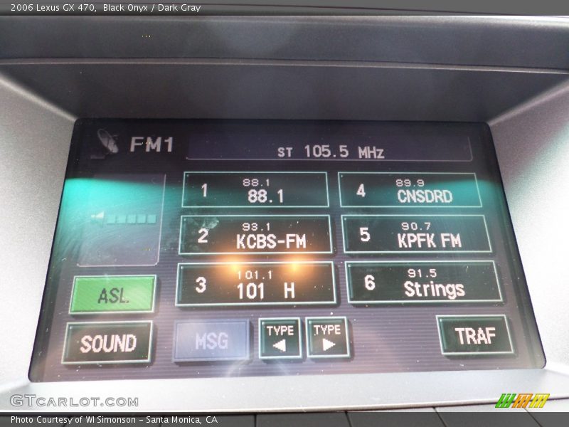 Black Onyx / Dark Gray 2006 Lexus GX 470