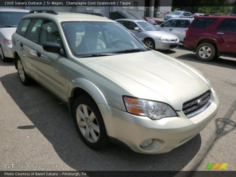 Champagne Gold Opalescent / Taupe 2006 Subaru Outback 2.5i Wagon