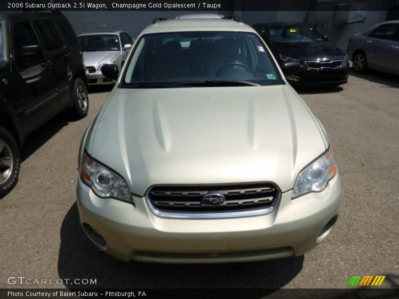 Champagne Gold Opalescent / Taupe 2006 Subaru Outback 2.5i Wagon