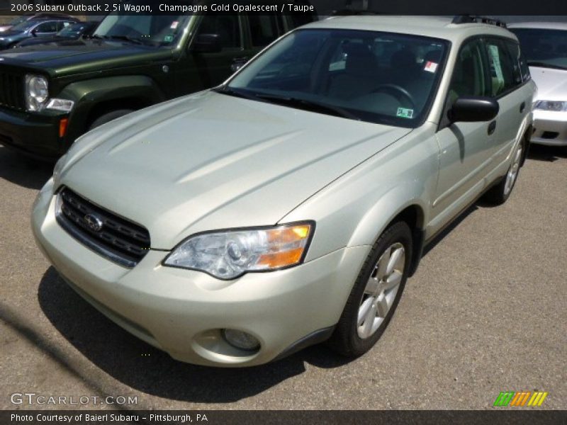 Champagne Gold Opalescent / Taupe 2006 Subaru Outback 2.5i Wagon