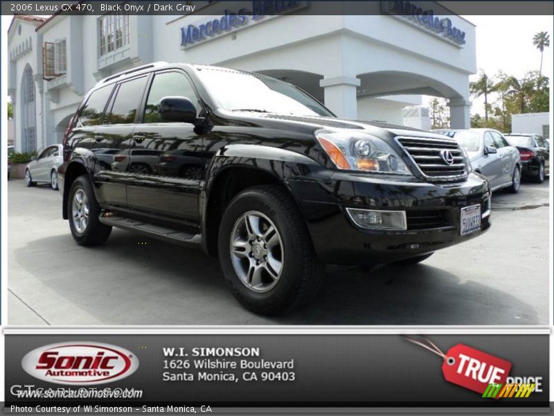 Black Onyx / Dark Gray 2006 Lexus GX 470