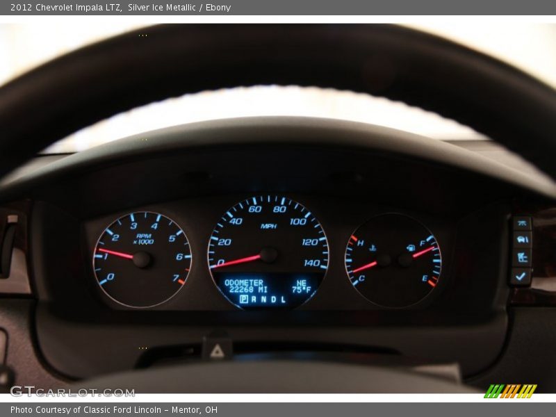 Silver Ice Metallic / Ebony 2012 Chevrolet Impala LTZ