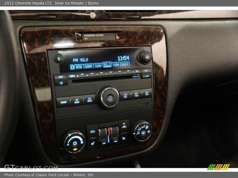 Silver Ice Metallic / Ebony 2012 Chevrolet Impala LTZ