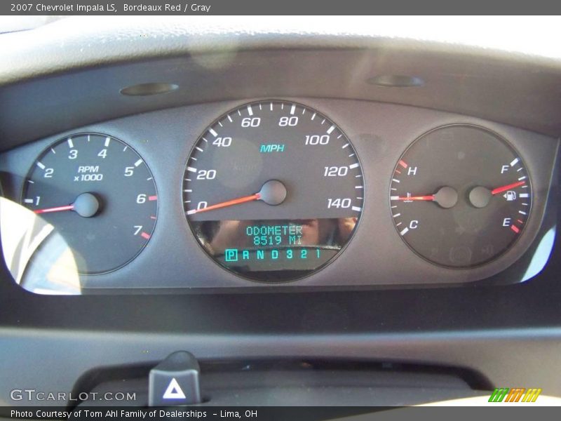 Bordeaux Red / Gray 2007 Chevrolet Impala LS