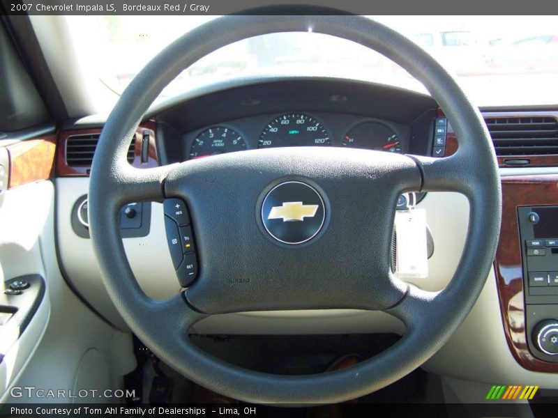 Bordeaux Red / Gray 2007 Chevrolet Impala LS