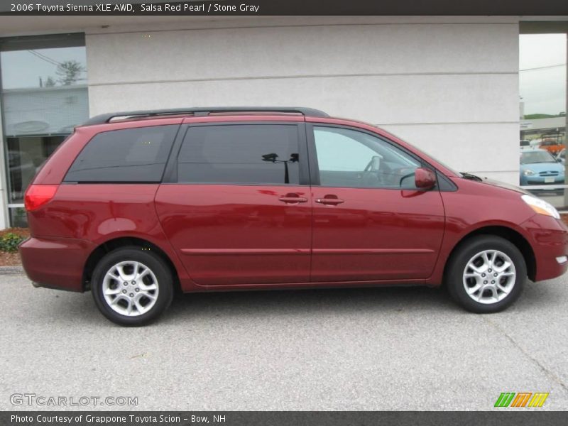 Salsa Red Pearl / Stone Gray 2006 Toyota Sienna XLE AWD