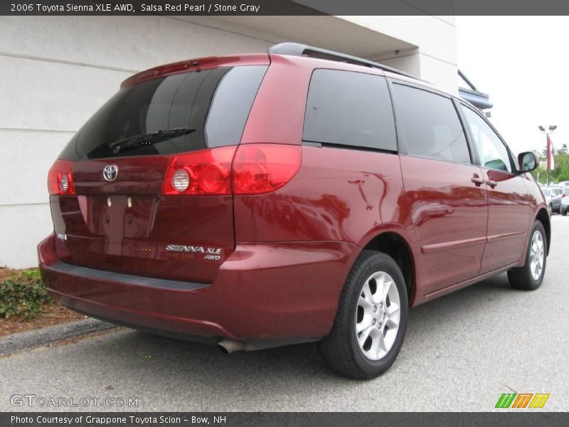 Salsa Red Pearl / Stone Gray 2006 Toyota Sienna XLE AWD