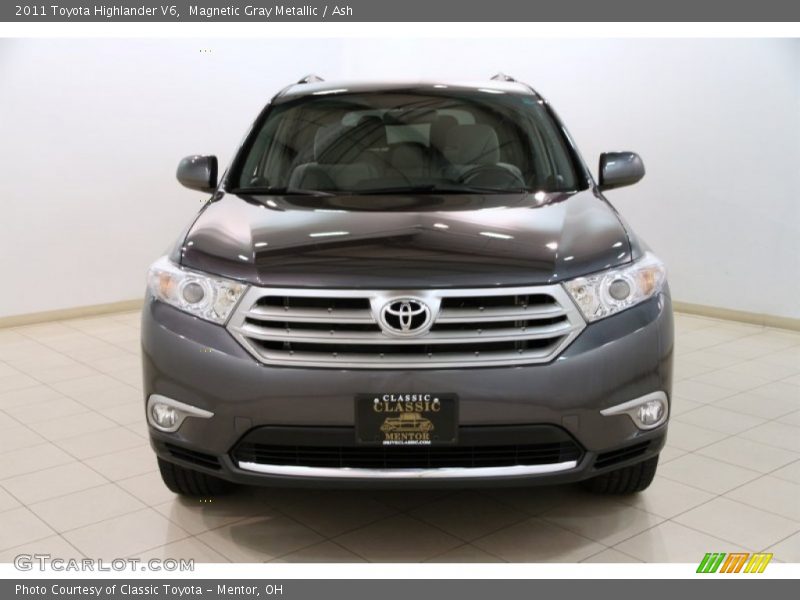 Magnetic Gray Metallic / Ash 2011 Toyota Highlander V6