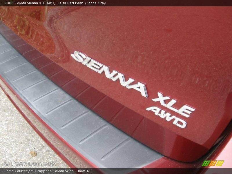 Salsa Red Pearl / Stone Gray 2006 Toyota Sienna XLE AWD