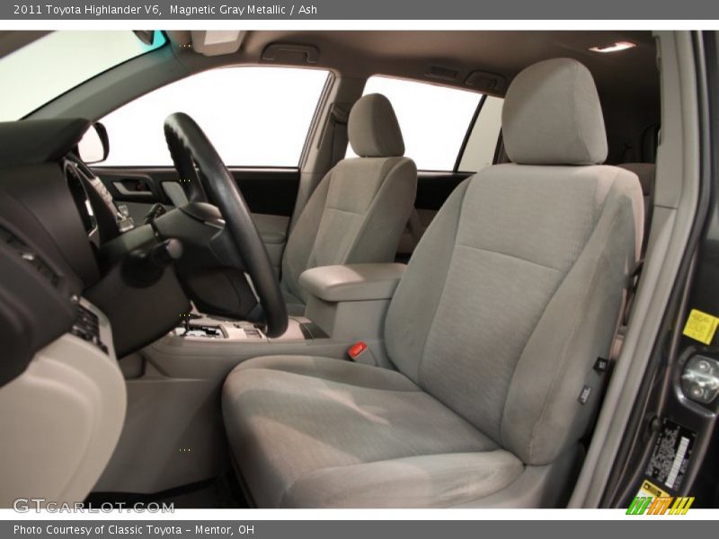 Magnetic Gray Metallic / Ash 2011 Toyota Highlander V6