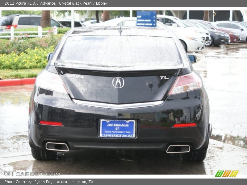 Crystal Black Pearl / Ebony 2012 Acura TL 3.5 Advance