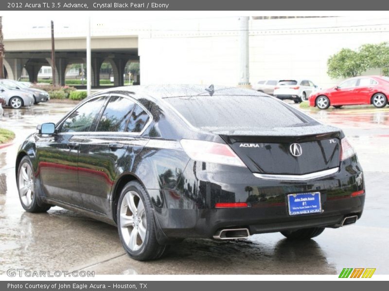 Crystal Black Pearl / Ebony 2012 Acura TL 3.5 Advance