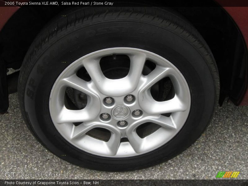 Salsa Red Pearl / Stone Gray 2006 Toyota Sienna XLE AWD