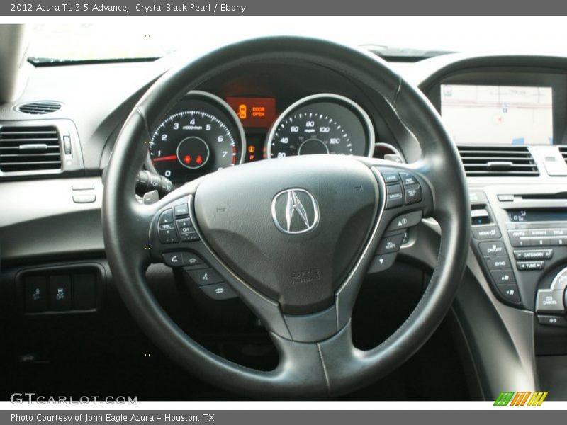 Crystal Black Pearl / Ebony 2012 Acura TL 3.5 Advance