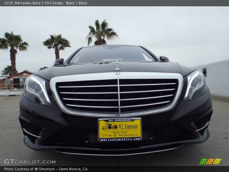 Black / Black 2015 Mercedes-Benz S 550 Sedan