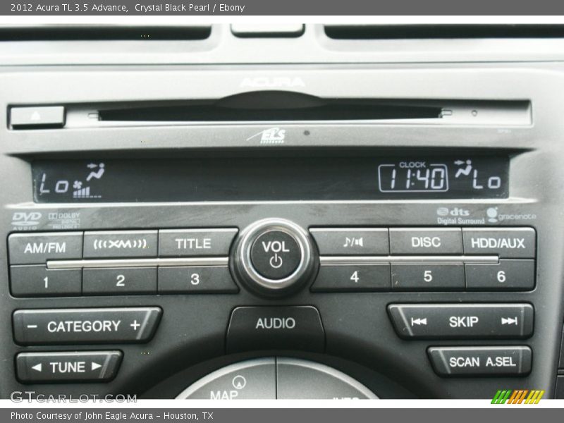 Crystal Black Pearl / Ebony 2012 Acura TL 3.5 Advance