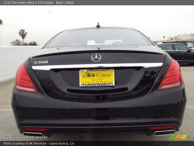 Black / Black 2015 Mercedes-Benz S 550 Sedan