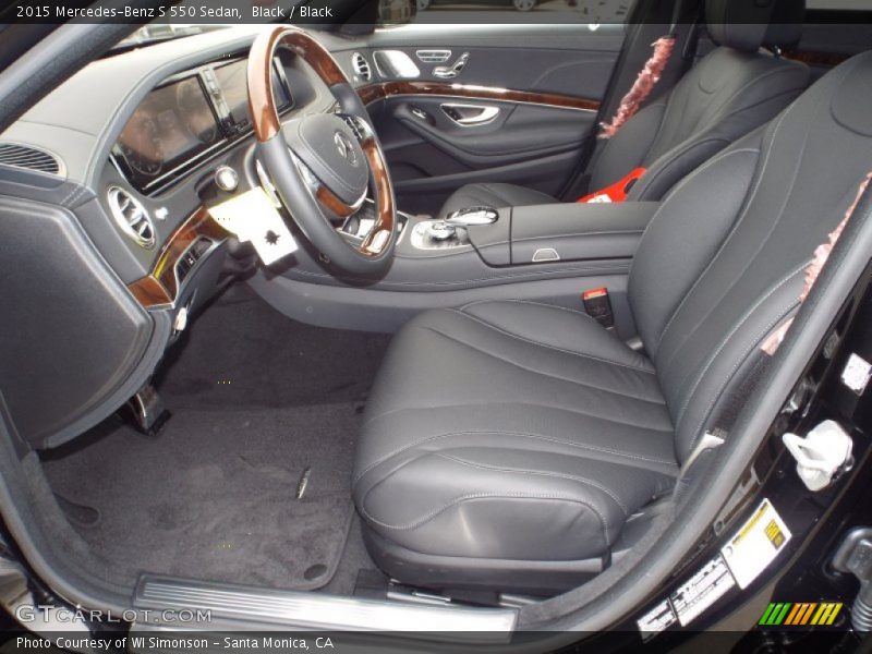Black / Black 2015 Mercedes-Benz S 550 Sedan