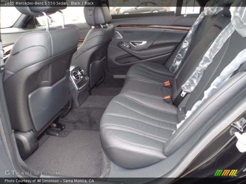 Black / Black 2015 Mercedes-Benz S 550 Sedan