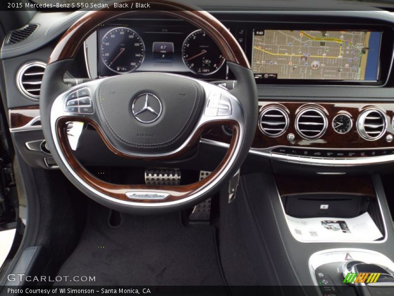 Black / Black 2015 Mercedes-Benz S 550 Sedan