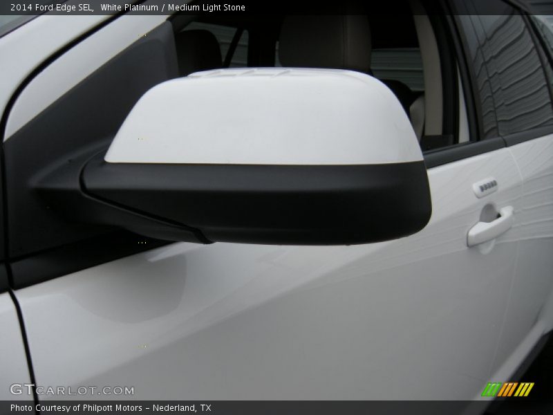 White Platinum / Medium Light Stone 2014 Ford Edge SEL