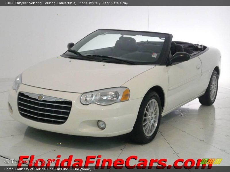 Stone White / Dark Slate Gray 2004 Chrysler Sebring Touring Convertible