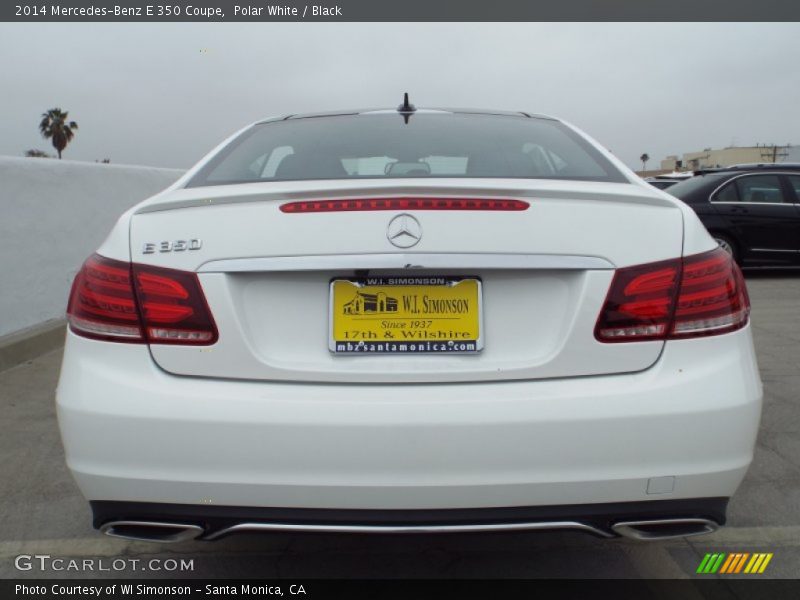 Polar White / Black 2014 Mercedes-Benz E 350 Coupe