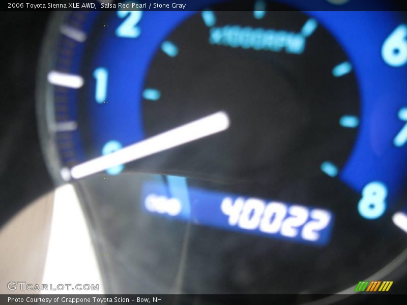 Salsa Red Pearl / Stone Gray 2006 Toyota Sienna XLE AWD