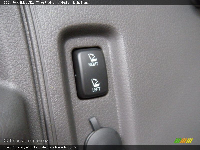 White Platinum / Medium Light Stone 2014 Ford Edge SEL