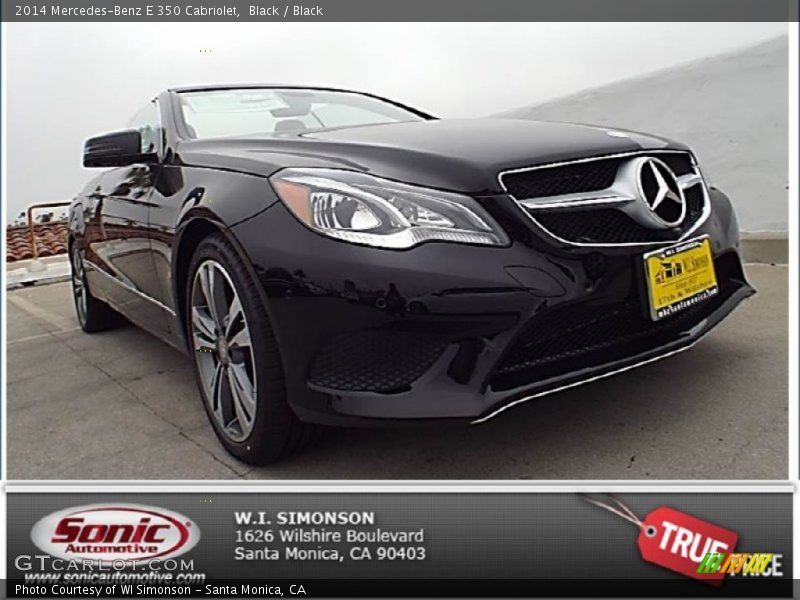 Black / Black 2014 Mercedes-Benz E 350 Cabriolet