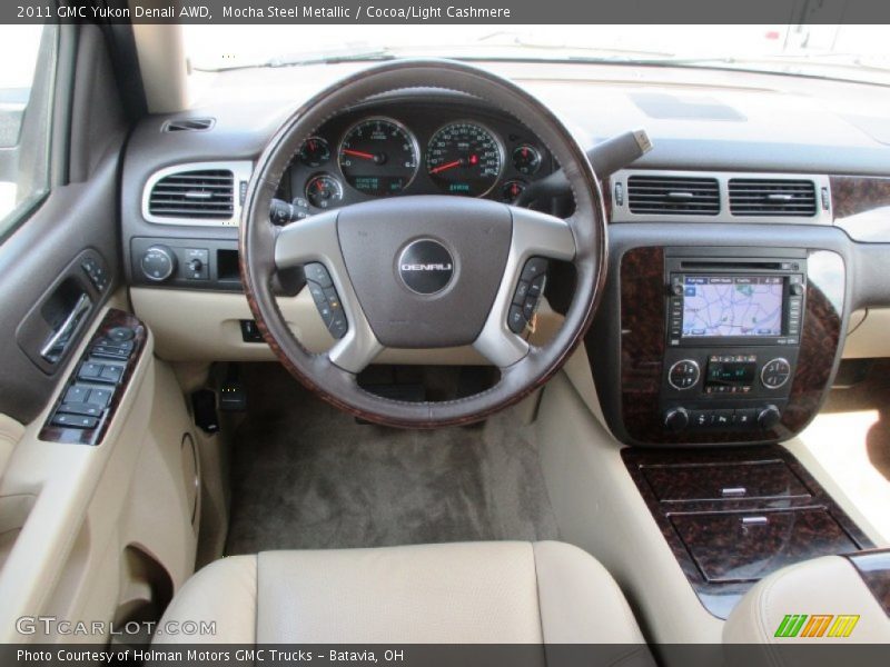 Mocha Steel Metallic / Cocoa/Light Cashmere 2011 GMC Yukon Denali AWD