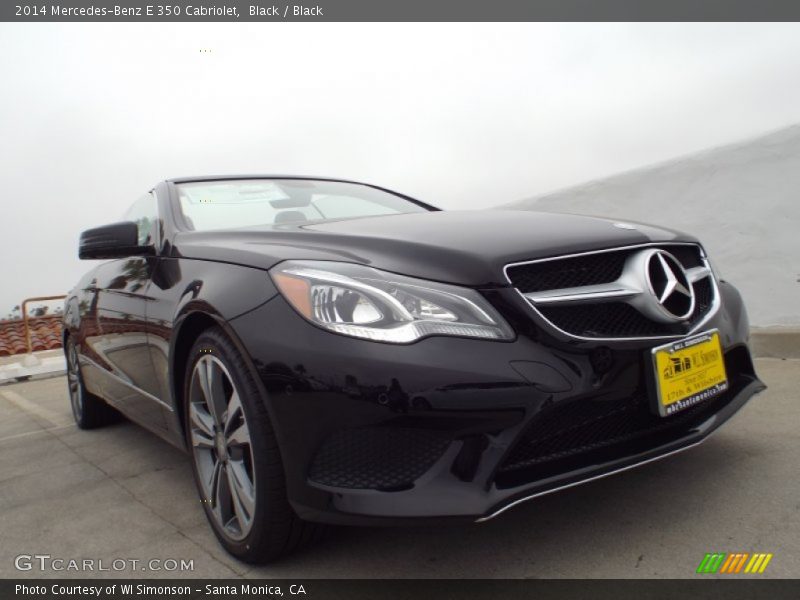 Black / Black 2014 Mercedes-Benz E 350 Cabriolet