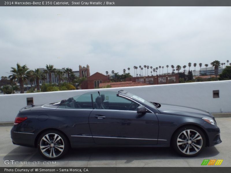 Steel Gray Metallic / Black 2014 Mercedes-Benz E 350 Cabriolet