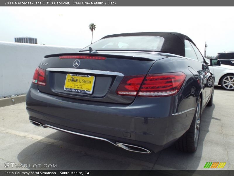 Steel Gray Metallic / Black 2014 Mercedes-Benz E 350 Cabriolet