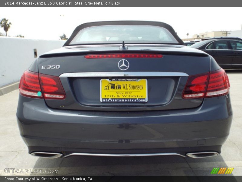 Steel Gray Metallic / Black 2014 Mercedes-Benz E 350 Cabriolet