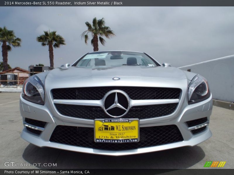 Iridium Silver Metallic / Black 2014 Mercedes-Benz SL 550 Roadster