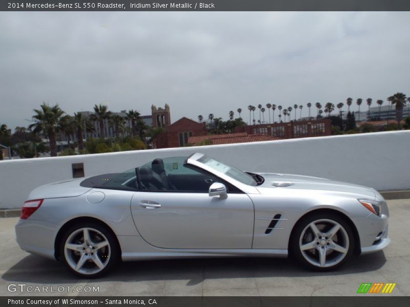 Iridium Silver Metallic / Black 2014 Mercedes-Benz SL 550 Roadster