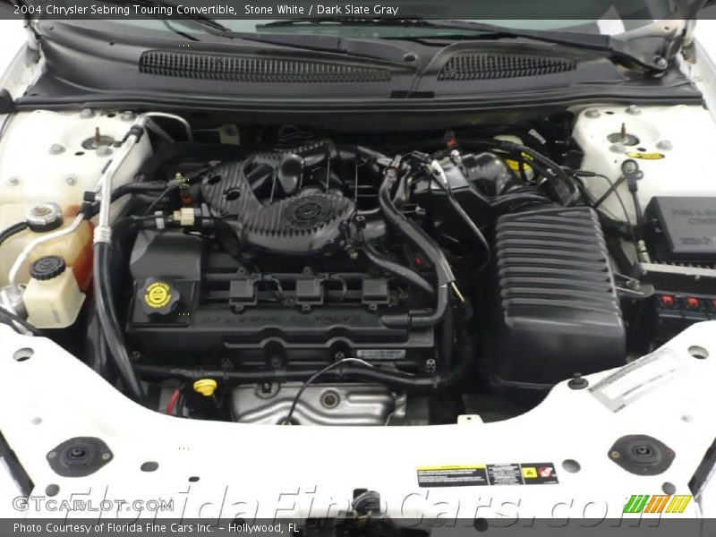Stone White / Dark Slate Gray 2004 Chrysler Sebring Touring Convertible