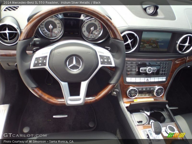 Iridium Silver Metallic / Black 2014 Mercedes-Benz SL 550 Roadster