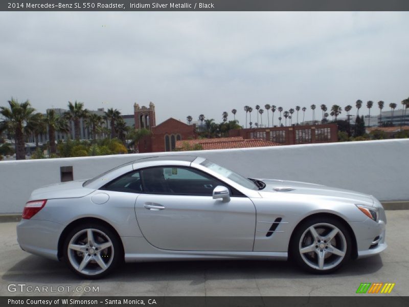 Iridium Silver Metallic / Black 2014 Mercedes-Benz SL 550 Roadster