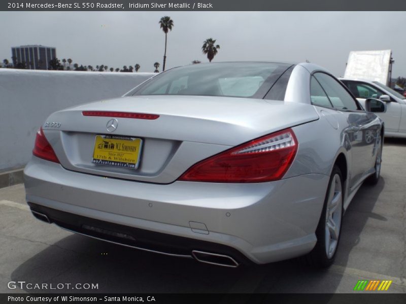 Iridium Silver Metallic / Black 2014 Mercedes-Benz SL 550 Roadster