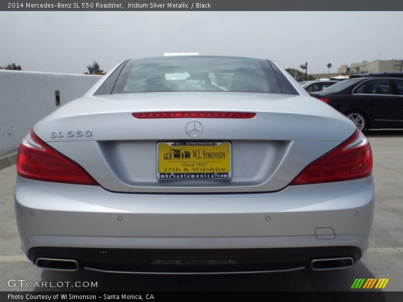 Iridium Silver Metallic / Black 2014 Mercedes-Benz SL 550 Roadster
