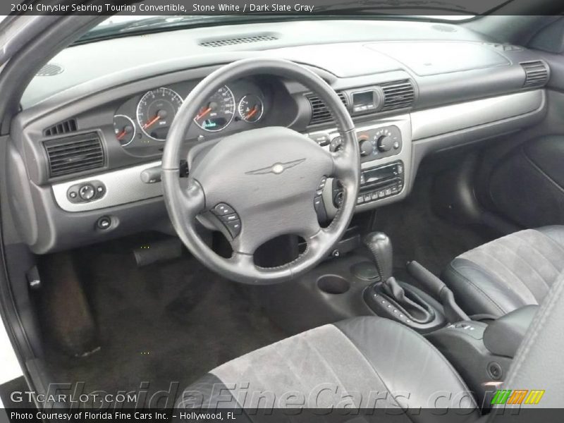 Stone White / Dark Slate Gray 2004 Chrysler Sebring Touring Convertible