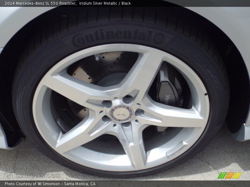 Iridium Silver Metallic / Black 2014 Mercedes-Benz SL 550 Roadster