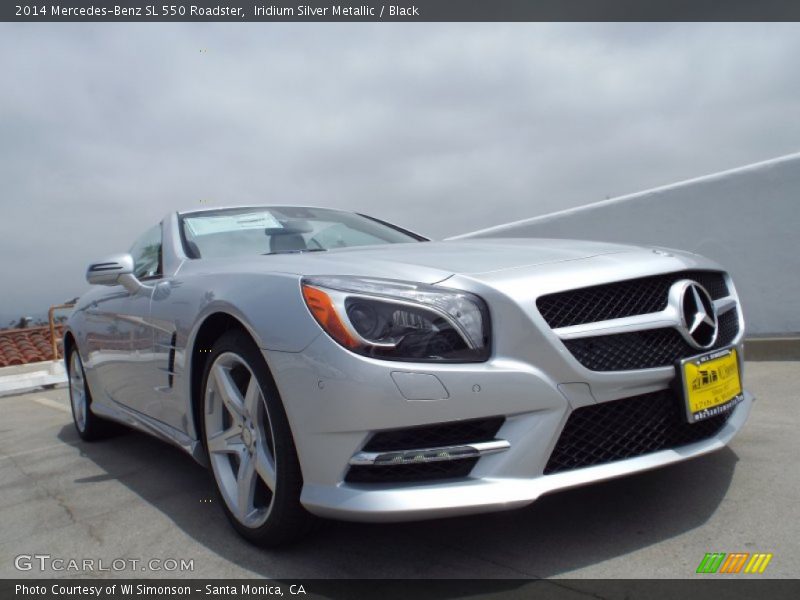 Iridium Silver Metallic / Black 2014 Mercedes-Benz SL 550 Roadster