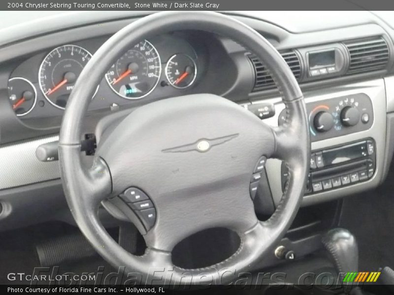 Stone White / Dark Slate Gray 2004 Chrysler Sebring Touring Convertible