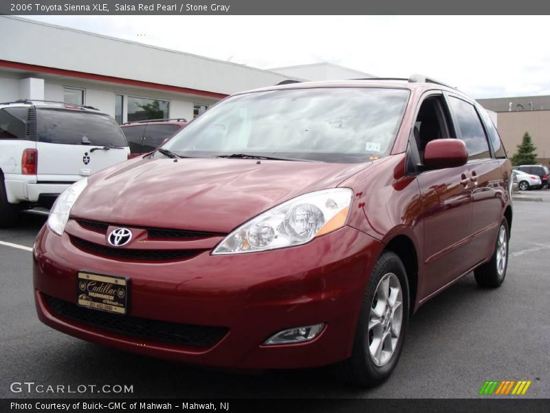Salsa Red Pearl / Stone Gray 2006 Toyota Sienna XLE