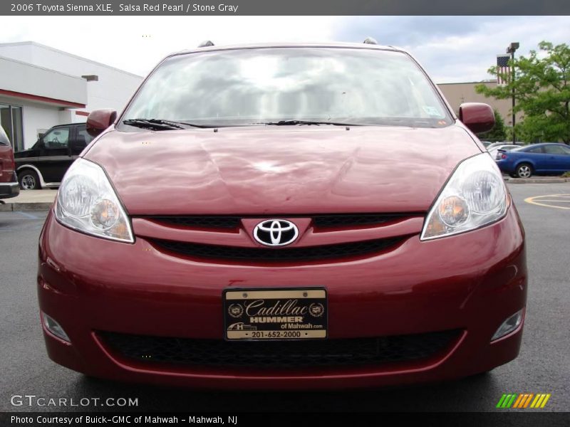 Salsa Red Pearl / Stone Gray 2006 Toyota Sienna XLE