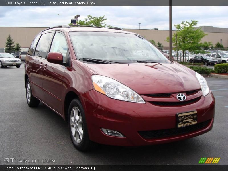 Salsa Red Pearl / Stone Gray 2006 Toyota Sienna XLE