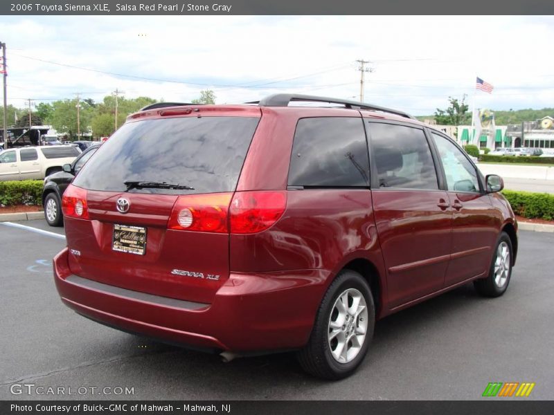 Salsa Red Pearl / Stone Gray 2006 Toyota Sienna XLE